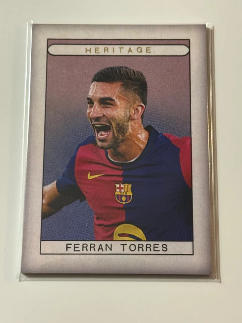 2024-25 Futera Unique Barcelona Heritage Gold #22 Ferran Torres 03/16