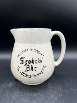 Vintage William Younger Scotch Ale Pub Water Jug Pitcher Mintons England