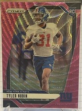 Tyler Nubin 2024 Prizm Pink Wave Rookie Card #395 - Giants. rookie card picture