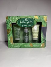 NUEVO The Healing Garden Relax Therapy Juego de Regalo Té Verde Loción de Niebla de Lavado Corporal