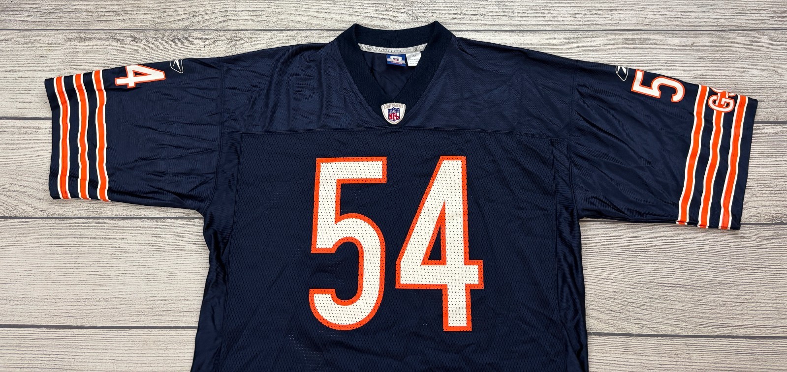 BRIAN URLACHER #54 CHICAGO BEARS Mens SZ Large Reebok On Field NFL Jersey VTG thumbnail 2