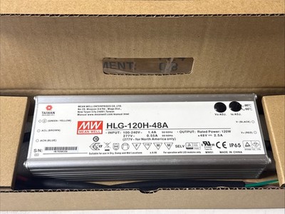 *New* Mean Well HLG-120H-48A LED Power Supply 120W IP65