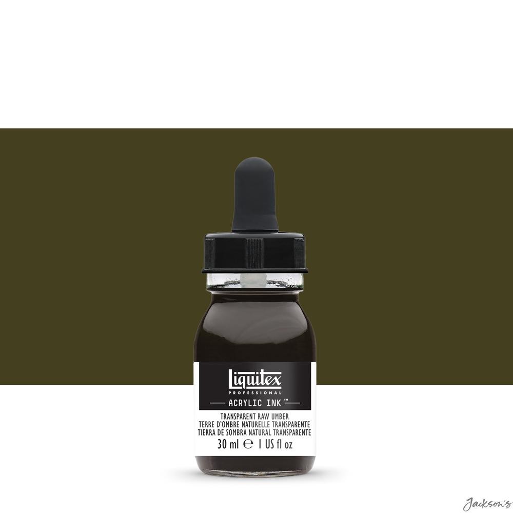 Liquitex Professional Acrylic Ink Transparent Raw Umber 30ml For Calligraphy ...