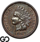 1888 Indian Head Cent Penny, Choice AU