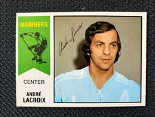 1974 O-Pee-Chee WHA #60 ANDRE LACROIX MARINERS AUTO