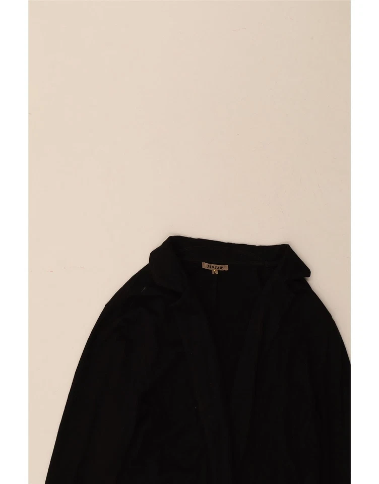 Cárdigan para mujer JIGSAW Top UK 14 grande negro algodón BL02 Foto 4 de 4