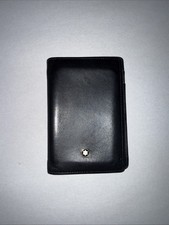 Montblanc Business Card Holder Leather Black