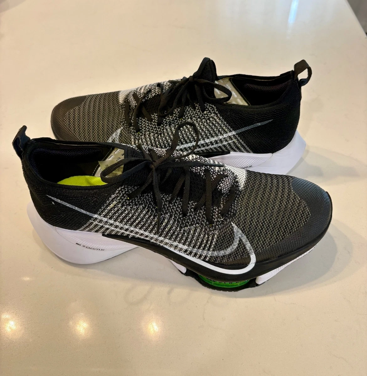 Nike Air Zoom Tempo NEXT% Flyknit Black White for Sale