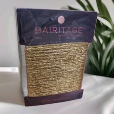 Hairitage Braiding Rope 2pk Hair-by Mindy McKnight 50'/100' MetallicGold 2pks!