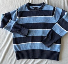 Tommy Hilfiger Boys Knit Crewneck Pullover Sweater Long Sleeve XS 4-5