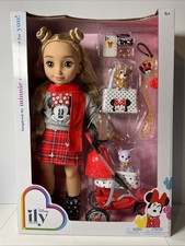 New Disney ily 4 Ever 18   Minnie Mouse Doll With Dogs Stroller  Accessories  