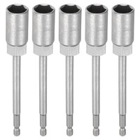 "5 StüCk Nussantrieb Bohrerspitze 16Mm 1/4\" Sechskant 6\" Lang 6-Punkt CR-V"