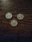 Lot Of 3 Silver Quarters 1940 42 And 48 Good Condition
