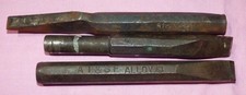 AT&SF Railroad Chisel Tools Lot of 3