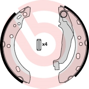2x ✅Fits BREMBO S 56 507 HAM JAWS. NISSAN MICRA 98-03  ⭐UK Seller⭐