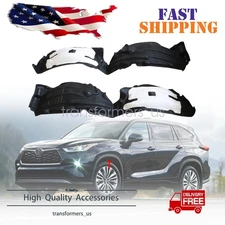 Pair Front Left & Right Side Inner Fender Liners For Toyota Highlander 2020-2024