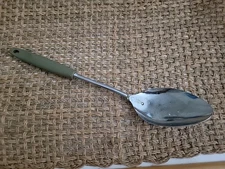 Ekco Chromium Spoon with Green Handle