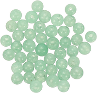 45 StüCk 4Mm Naturstein Perlen MintgrüN, Runde Aventurin Edelstein Perlen Set Gl