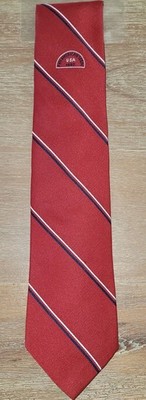RARE Vintage Necktie 1987 USA PAN AMERICAN Team.Adidas Official Embroidered Logo