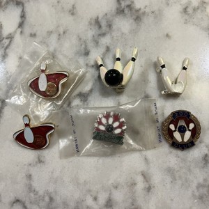 Bowling Shirt Lapel Pins- Pinbacks- 200 Club- Perfect Attendance