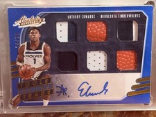2020-21 Panini Absolute Anthony Edwards RPA 14/25 Tools Of The Trade No. TT6-AED
