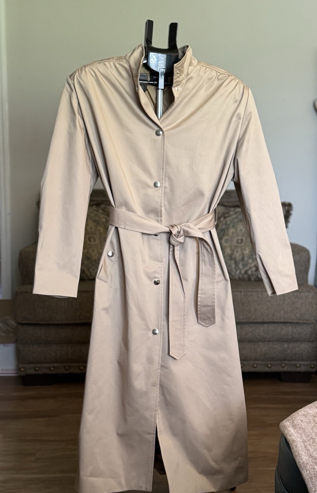 REDUCED! Kooples Paris Women’s  Trench Coat Size Med Beige Original Retail $578
