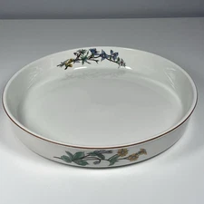 10" Round Pie Quiche Baking Dish Floral Casserole Citation By Woodhill