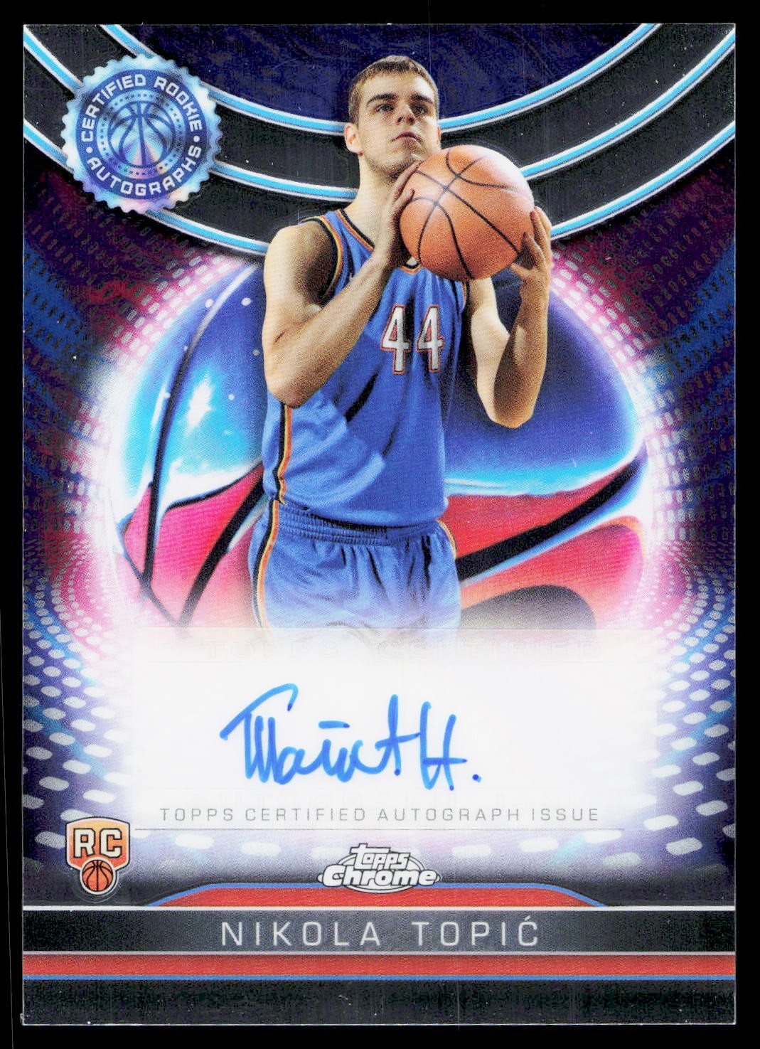 2024-25 Topps Chrome #TCRA-NT Nikola Topić Certified Auto Issue Rookies