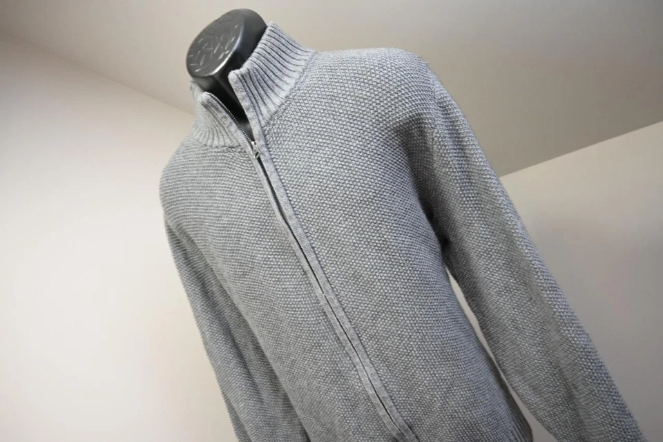 Suéter Lucky Brand Cremallera Completa Algodón Poliéster Lana Cachemira Suéter Para Hombres Talla 2XL Foto 2 de 4
