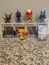 Pokemon Funko Pop Lot Ceruledge, Lucario, Umbreon, Blaziken (Boxed) + Dragonite