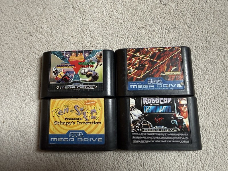 Sega Mega Drive Games Bundle Robocop Vs Terminator Ren And Stimpy