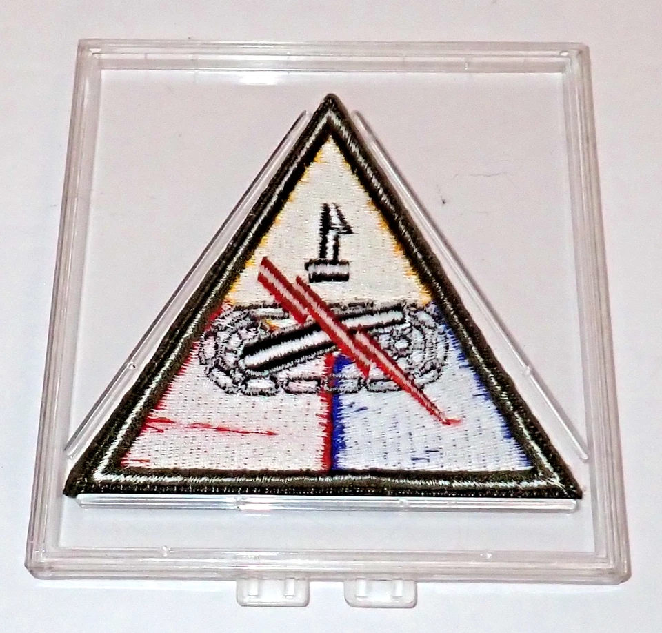 Acrylic Sealed Gemsco WW 2 1st Armored Division Patch 4" New - Image 2 of 3