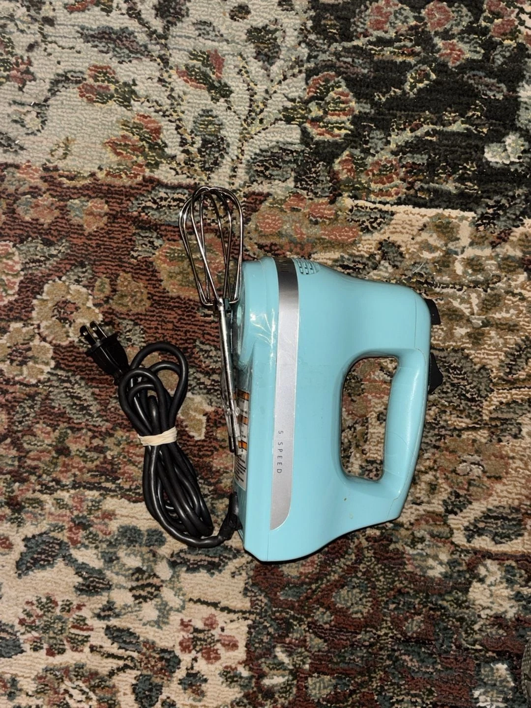 KitchenAid Ultra Power 5-Speed Hand Mixer in Aqua Sky KHM512AQ