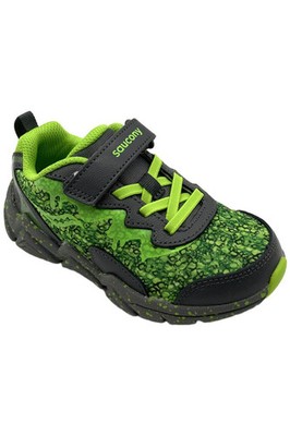 Saucony Kids Boy's Flash A/C 3.0 Sneakers Gray/Slime