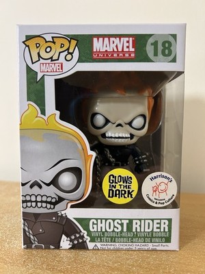 Ghost Rider 18 Marvel Harrison s Exclusive Glow Funko Pop Figur Neu Originalverpackt