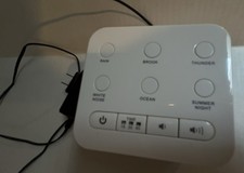 Compact Sleep Sound Machine Six Different Sounds Battery and Plug In