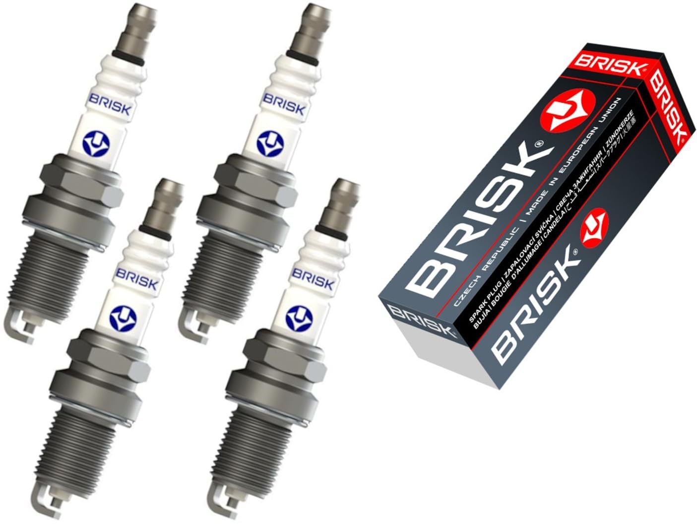 BRISK Super N15C 1330 Zündkerzen, 4 Stück (S8C)