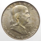 1952 "D" Franklin Half Dollar 50c ANACS MS65 FBL #300 *FULL BELL LINES* Soapbox