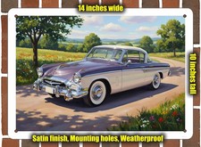 Metal Sign - 1955 Studebaker President Speedster Oil Painting - 14x10