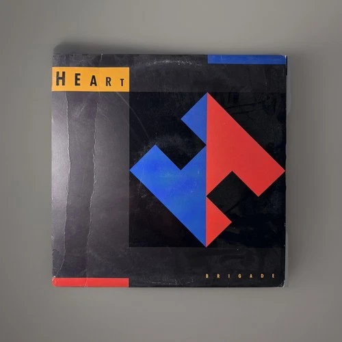 Heart, Brigade Vinyl Record- Uniq Vintage Record Collectible Band Music Label
