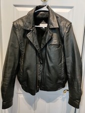 Vintage Biker Leather Jacket Bellavia sz 44
