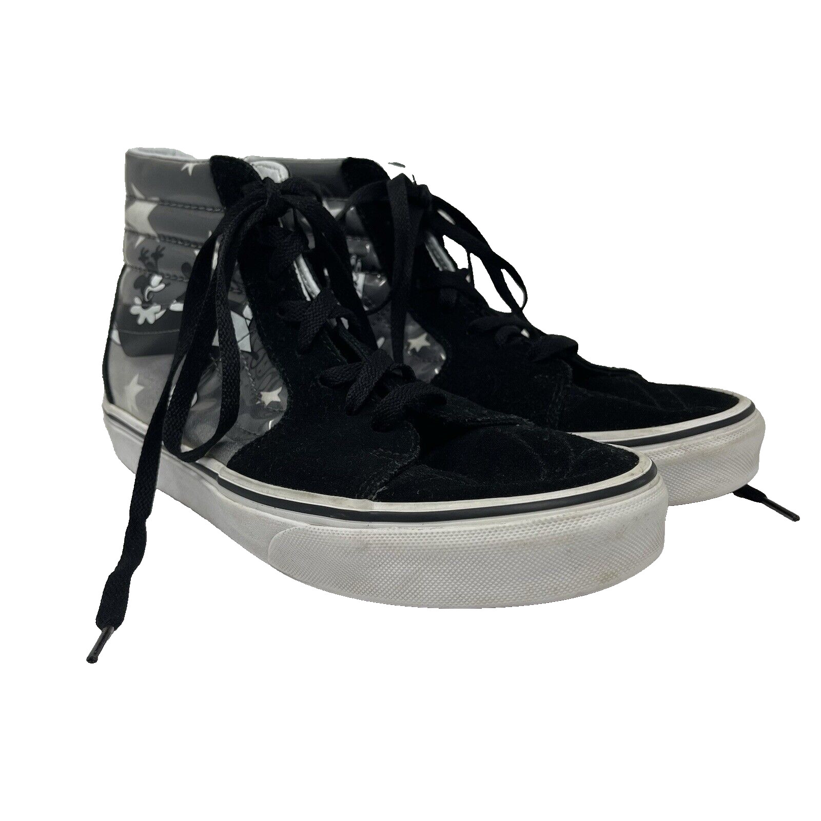 Vans Disney Shoes Mens Womens Black Mickey Mouse Plane Crazy