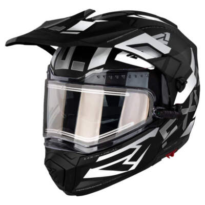 FXR Maverick X Snowmobile Helmet w/ Electric Shield - White/Black