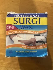 Professional SURGI WAX Brazilian Waxing Kit For Intimate Areas No Muslim Strips