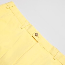 Hiltl NWT Chinos / Casual Pants Size 56 40 US Parma Solid Yellow Cotton Blend