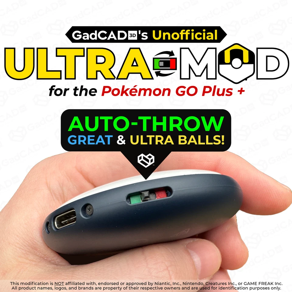 Ultra Mod: MAX - Modified Pokémon GO Plus + Autocatcher and Sleep Tracker - Image 4 of 4
