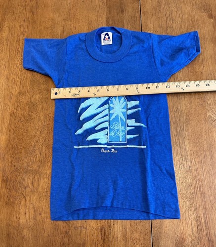 Vintage 80s Puerto Rico T Shirt Fits YOUTH EXTRA SMALL - Picture 5 of 6