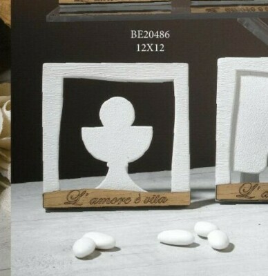 Bomboniera Comunione Cresima Quadretto Calice Frase Bimba Bimbo Ebay