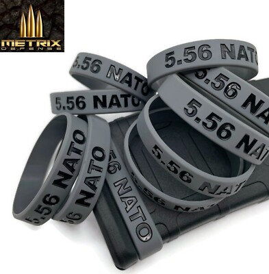 556 5.56mm Mag ID Silicone Band Multi Color Durable(Pack of 3, 5 or 10)