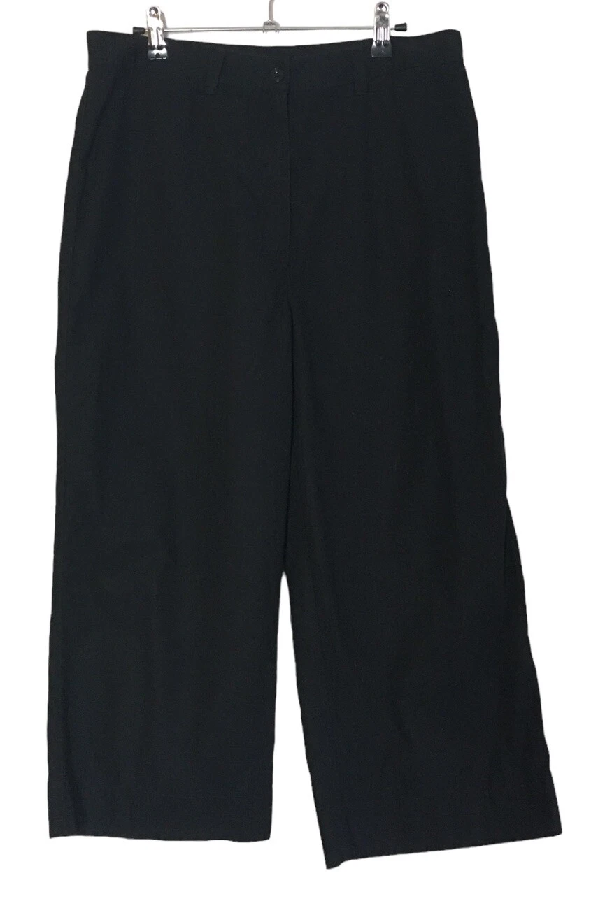 Lauren Ralph Black Capri Pants Capri Pants Women’s Cropped 100% Cotton Lauren